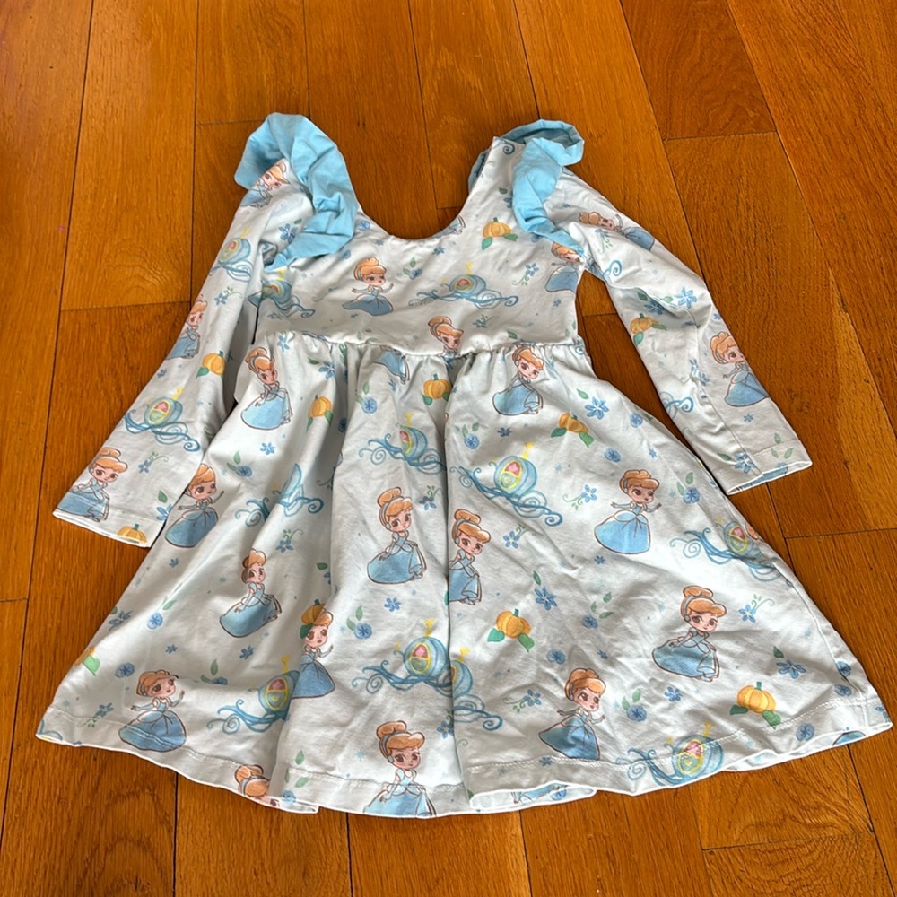 Monica and Andy Cinderella Ruffle Long Sleeve Dress 5T